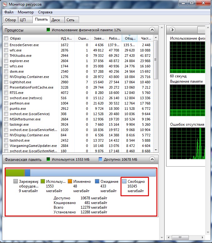 Монитор ресурсов Windows